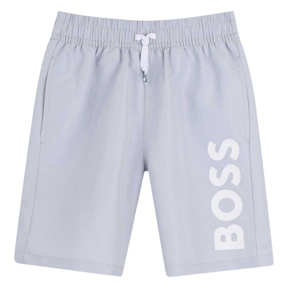 Boss Childrens/Kids Logo Swim Shorts / Pale Blue